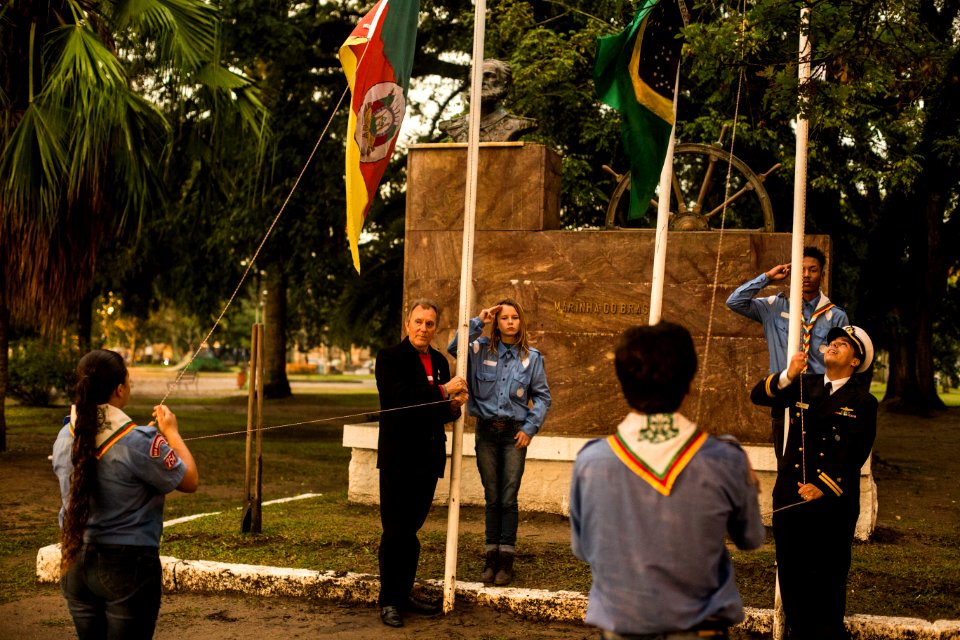 11.06.2018 - Vice Prefeito Idemar Barz durante homenagem do 153º Aniversário da Batalha Naval do Riachuelo - Foto: Gustavo Vara