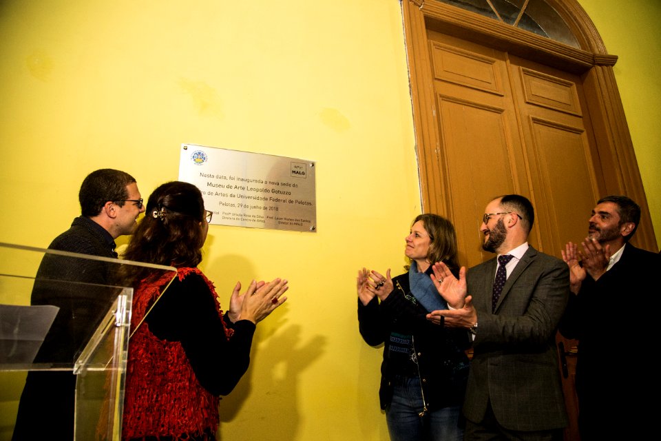 29.06.2018 - Prefeita Paula Mascarenhas e o vice Idemar Barz na solenidade de inauguração da nova sede do Museu de Arte Leopoldo Gotuzzo - Foto: Gustavo Vara