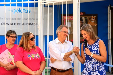 10.04.2018 -  Entrega da reforma e ampliação da Escola de Educação Infantil Oswald de Andrade - Foto: Gustavo Vara