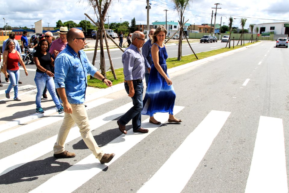 30.01.2018 - Prefeita Paula Mascarenhas durante entrega da Avenida Viscondessa da Graça e da rua Saturnino de Brito - Foto: Gustavo Vara