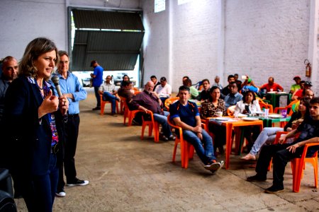 30.10.2017 - Prefeita Paula Mascarenhas e vice Idemar Barz no almoço para os servidores da SSUI em comemoração ao Dia do Servidor Público