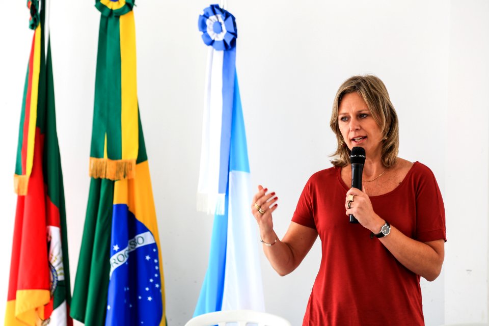 06.03.2018 -Prefeita Paula Mascarenhas  durante abertura da semana da Mulher no CEU Dunas - Foto: Gustavo Vara