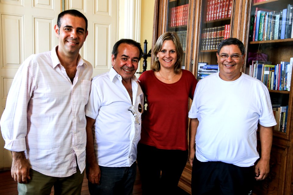 06.03.2018 -Prefeita Paula Mascarenhas  durante reunião com Vinicius Kaster, da gerência de esportes de Porto Alegre, para tratar da realização da Caranava do Esporte - Foto: Gustavo Vara
