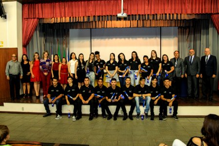 29.01.2018 - Prefeita Paula Mascarenhas durante Formatura da III Turma do Programa Jovem Aprendiz - Foto: Gustavo Vara