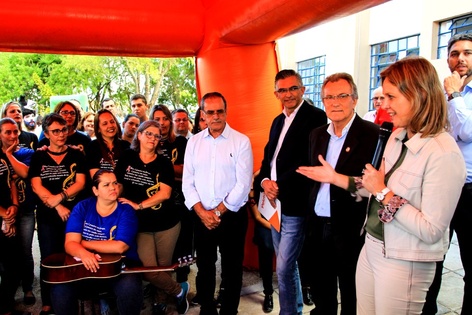 02.04.2018 - Prefeita Paula Mascarenhas e o vice Idemar Barz durante inauguração do novo Centro de Autismo Dr. Danilo Rolim de Moura - Foto: Gustavo Vara