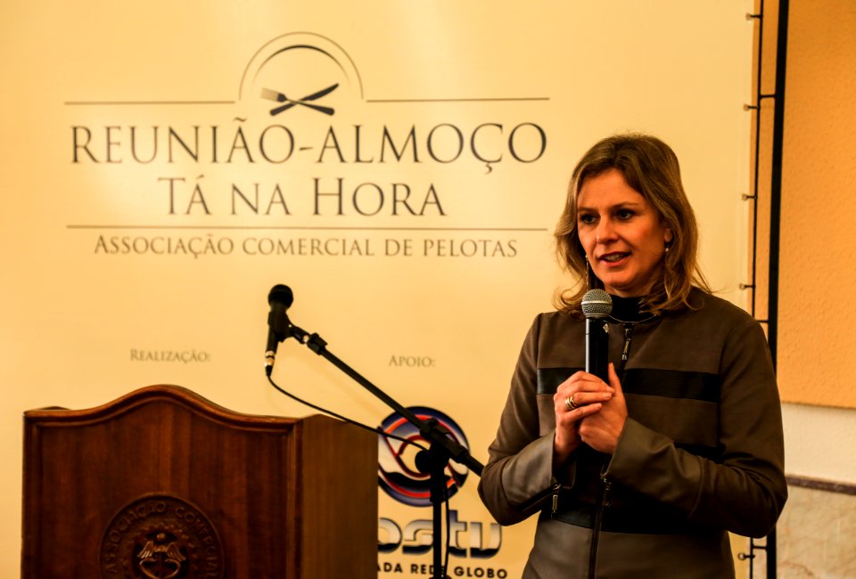 05.07.2018 - Prefeita Paula Mascarenhas realiza a palestra no Tá na Hora - A Pelotas que estamos construindo - Foto: Gustavo Vara