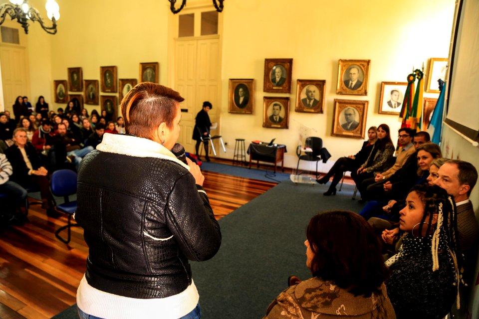 03.07.2018 - Prefeita Paula Mascarenhas durante lançamento das Metodologias Conte Comigo e ACT – Criando Crianças Seguras e do Estudo PIÁ – UFPEL - Foto: Gustavo Vara