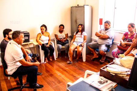 08.01.2018 - Reunião com  moradores do loteamento 8 de março sobre a infraestrutura do local