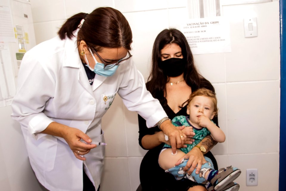 12.04.2021 Início da Campanha de Vacinação da Influenza Foto Rodrigo Chagas