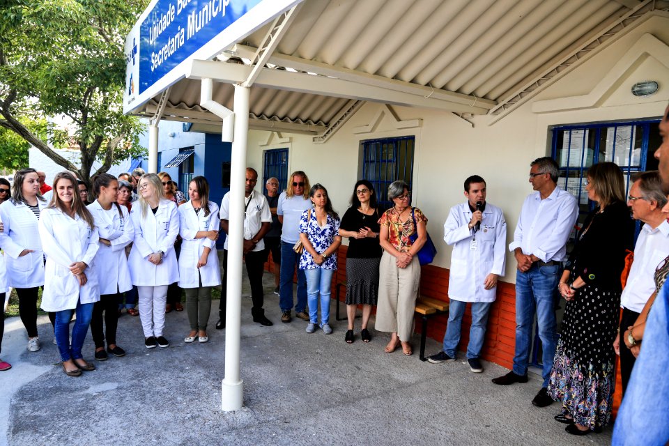 02.03.2018 - Prefeita Paula Mascarenhas e o vice Idemar Barz na entrega da UBS Areal I - reformada com mão de obra prisional - Foto: Gustavo Vara