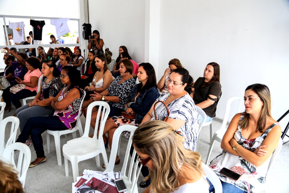 06.03.2018 -Prefeita Paula Mascarenhas  durante abertura da semana da Mulher no CEU Dunas - Foto: Gustavo Vara