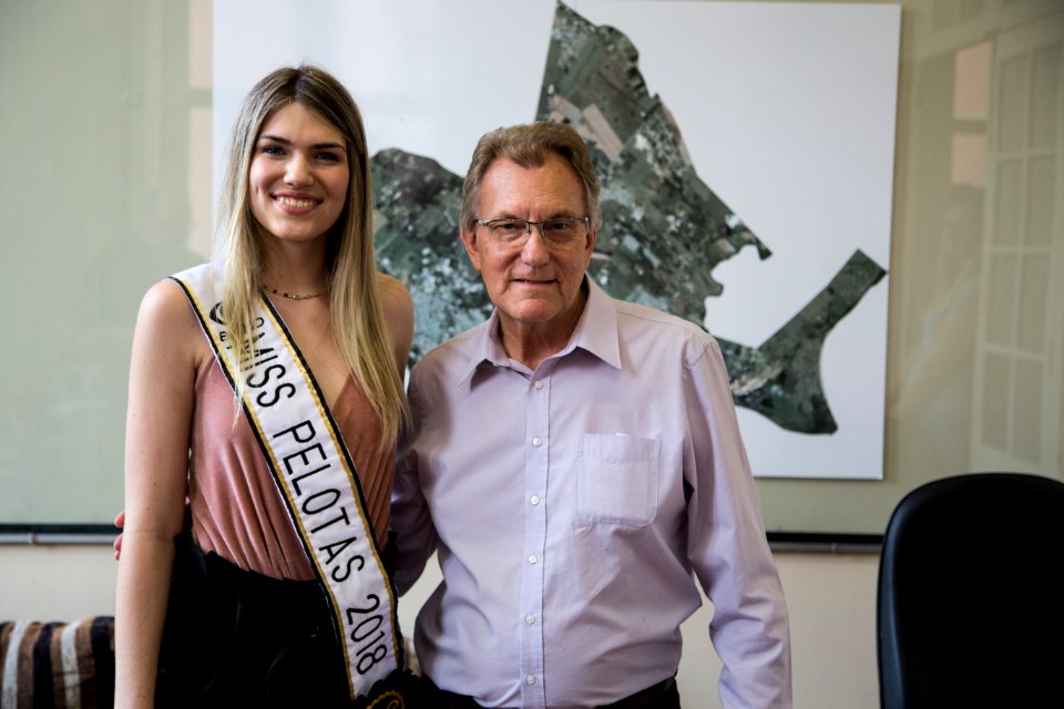 22.01.2018 - Visita da Miss Pelotas 2018 Fernanda Rott - Foto: Gustavo Vara