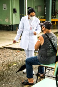 26.03.2021 - Vacinação dos idosos com 74 anos nas escolas - Foto Michel Corvello