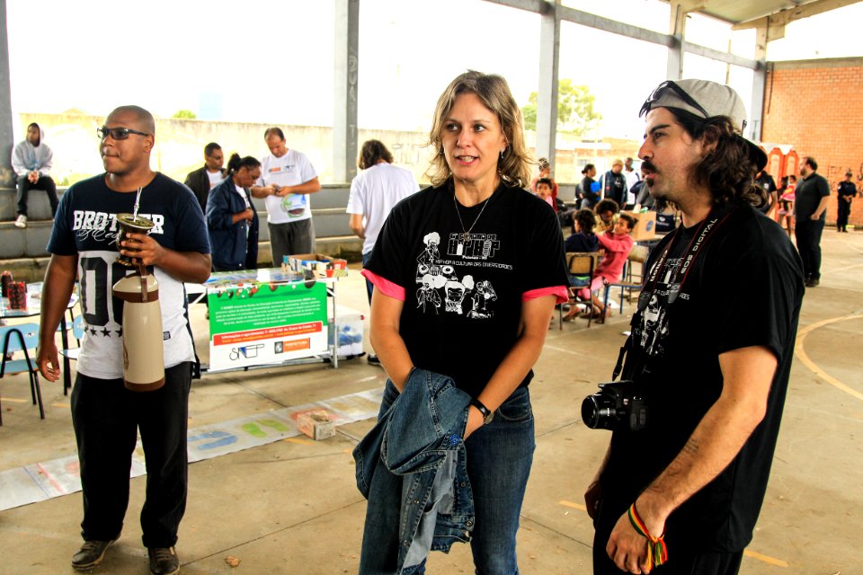 28.10.2017 - Prefeita Paula Mascarenhas durante encerramento da Semana do Hip Hop no Navegantes