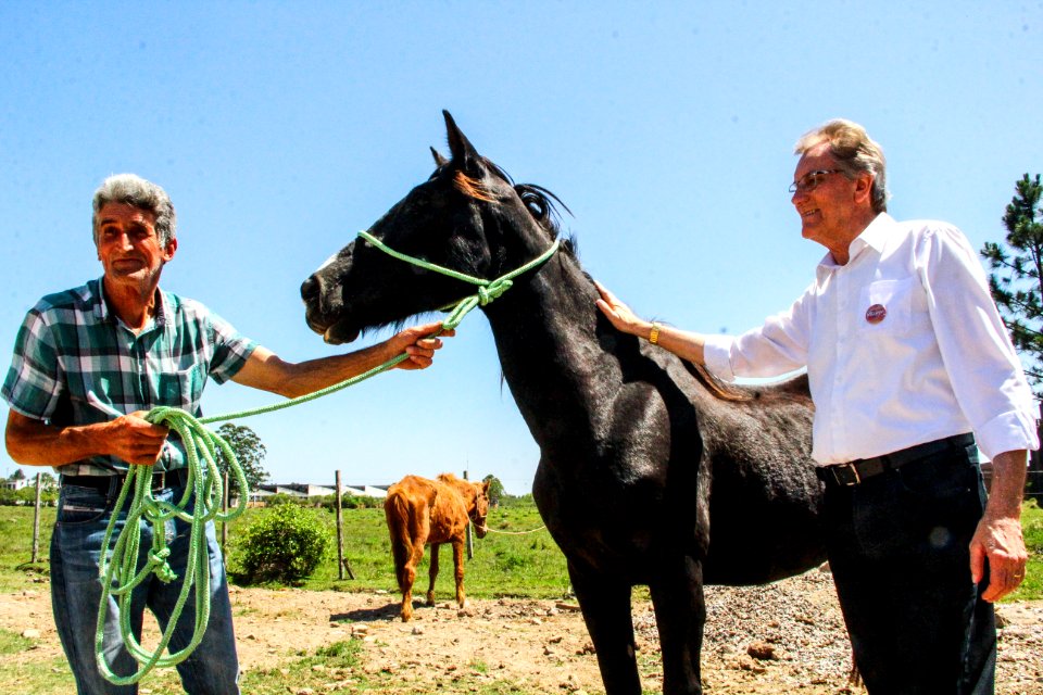 14.11.2017 - Vice-prefeito Idemar Barz no evento de doação de cavalos da Hospedaria Municipal