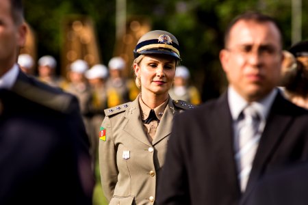 18.11.2019 - Porto Alegre/RS  - Prefeita Paula Mascarenhas é homenageada com a medalha 'Serviços Distintos' na cerimônia de passagem de comando-geral da Brigada Militar. Coronel Ikeda passa o comando para o coronel Rodrigo Mohr Picon - Foto: Gustavo Vara