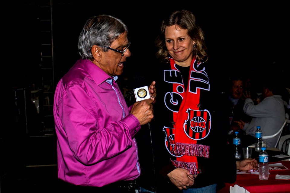 08.09.2019 - Prefeita Paula Mascarenhas prestigia o almoço de 108 anos do Xavante - Foto Michel Corvello