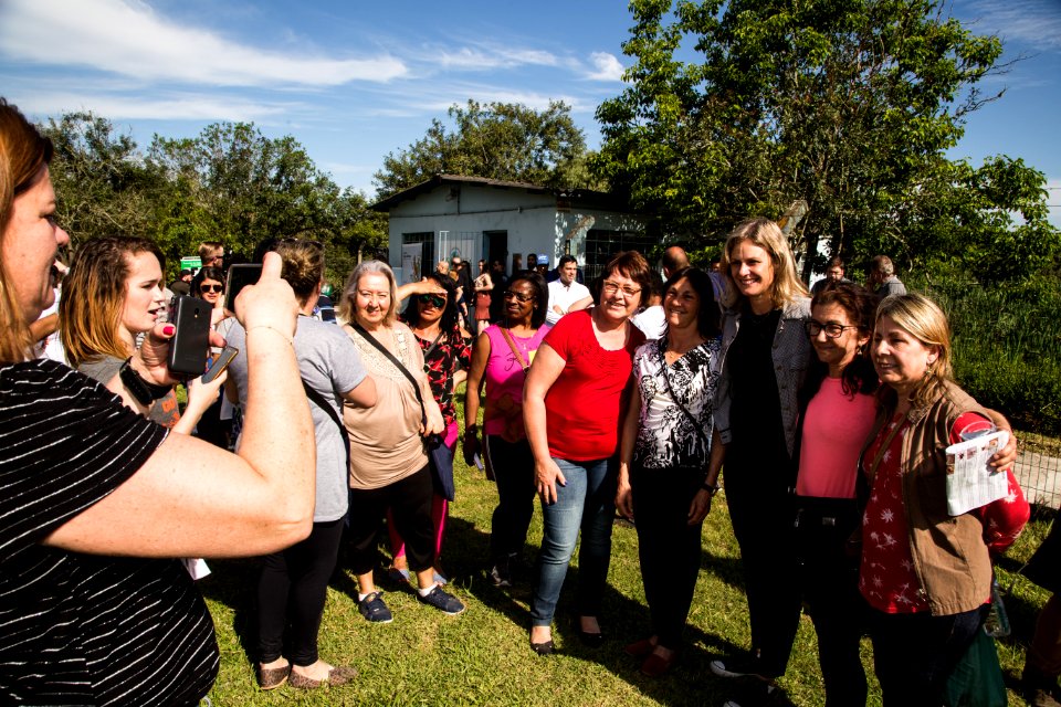 22.10.2018 - Prefeita Paula Mascarenhas durante cerimônia de 50 anos da Barragem Santa Bárbara - Foto: Gustavo Vara