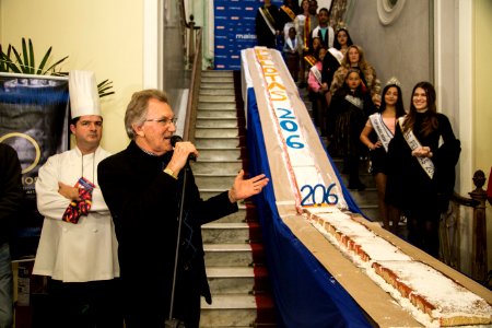 07.07.2018 - Comemoração do aniversário de 206 anos de Pelotas com um bolo de 206 metros - Foto: Gustavo Vara