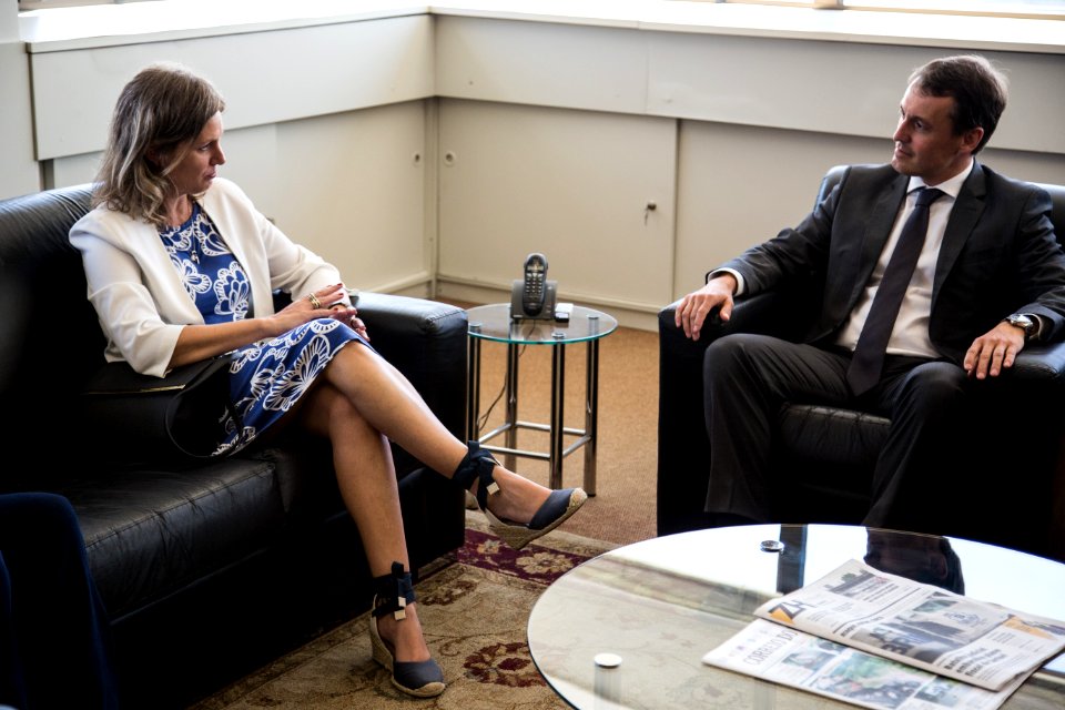07.02.2018 - Porto Alegre/RS - Prefeita Paula Mascarenhas durante reunião com o procurador-geral de Justiça do RS, Fabiano Dallazen - Foto: Gustavo Vara