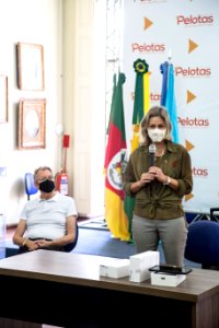07.04.2021 - Entrega de novos tablets para a Guarda Municipal - Foto: Gustavo Vara
