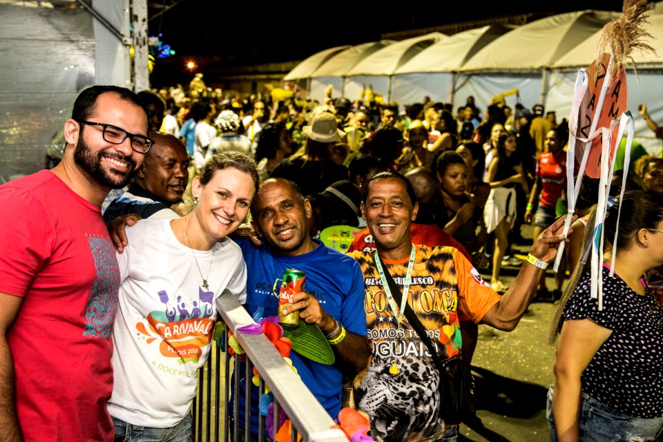 10.02.2018 - Prefeita Paula Mascarenhas e o vice Idemar Barz durante o primeiro dia do Carnaval 2018 - Foto: Gustavo Vara