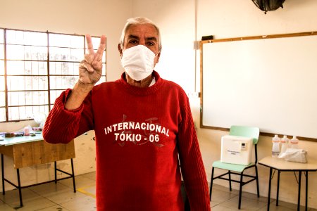 13.04.2021 - Vacinação de idosos com 63 anos nas escolas - Foto Michel Corvello