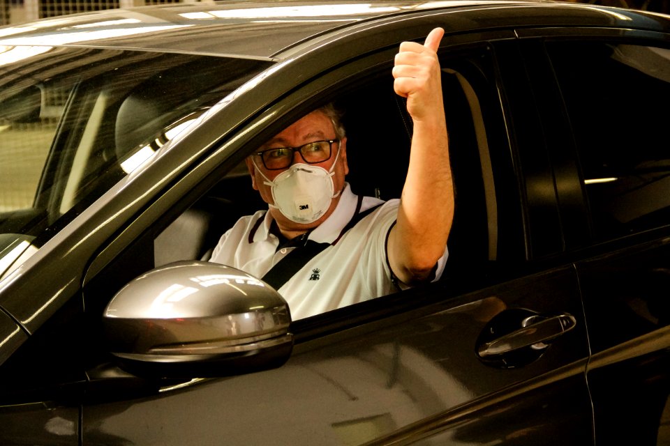 02.04.2021 Drive-thru da Vacinação para 1° dose dos idosos com 67 anos ou mais Foto Rodrigo Chagas