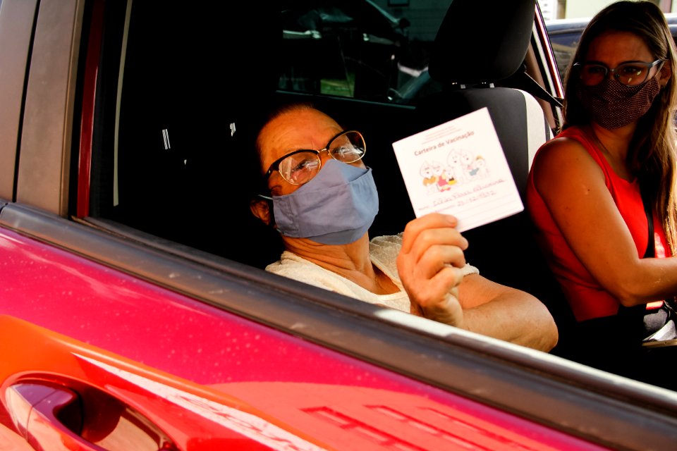 13.02.2021 Prefeita Paula Mascarenhas Acompanha vacinação no Drive-thru Foto: Rodrigo Chagas