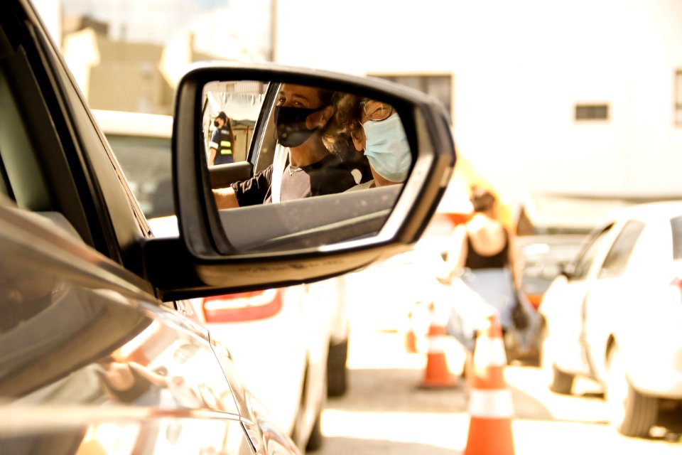 27.02.2021 Prefeita Paula Mascarenhas acompanha Drive Thru de Vacinação para idosos Foto Rodrigo Chagas