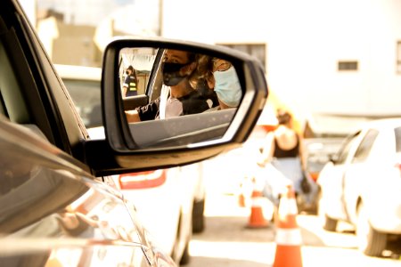 27.02.2021 Prefeita Paula Mascarenhas acompanha Drive Thru de Vacinação para idosos Foto Rodrigo Chagas