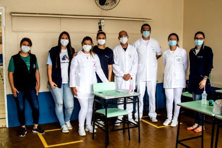 24.03.2021 - Vacinação dos idosos com 76 anos nas escolas - Foto Michel Corvello