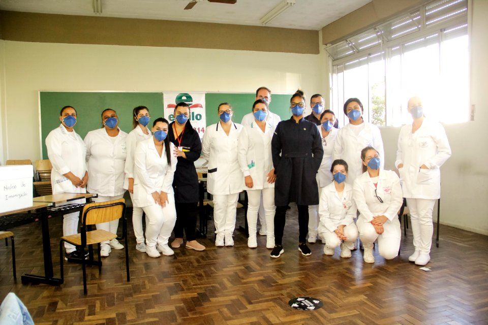 06.02.2021 Mutirão de vacinação dos profissionais de saúde Foto: Rodrigo Chagas