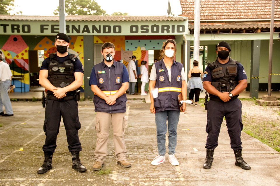 01.03.2021 Retomada da vacinação de idosos em escolas  Foto Rodrigo Chagas