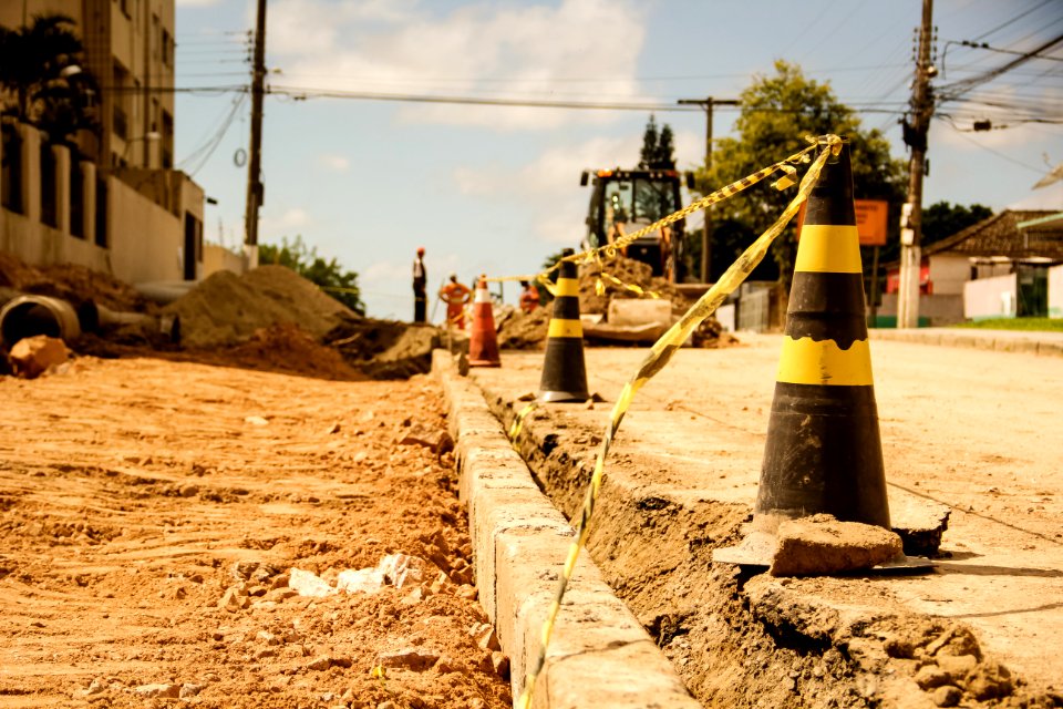 25.03.2021 Obras de Requalificação Rua Padre Anchieta Foto Rodrigo Chagas