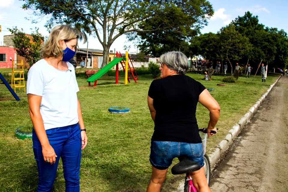 19.02.2021 - Prefeita Paula Mascarenhas visita Bairro Bem Cuidado no Navegantes - Foto: Gustavo Vara