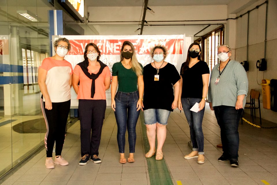 06.02.2021 Mutirão de vacinação dos profissionais de saúde Foto: Rodrigo Chagas