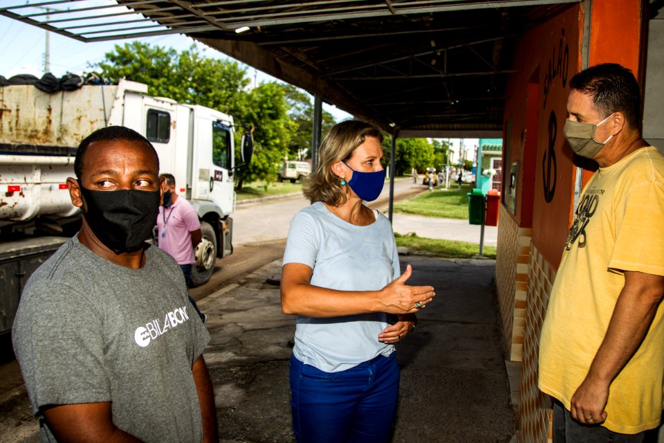 19.02.2021 - Prefeita Paula Mascarenhas visita Bairro Bem Cuidado no Navegantes - Foto: Gustavo Vara