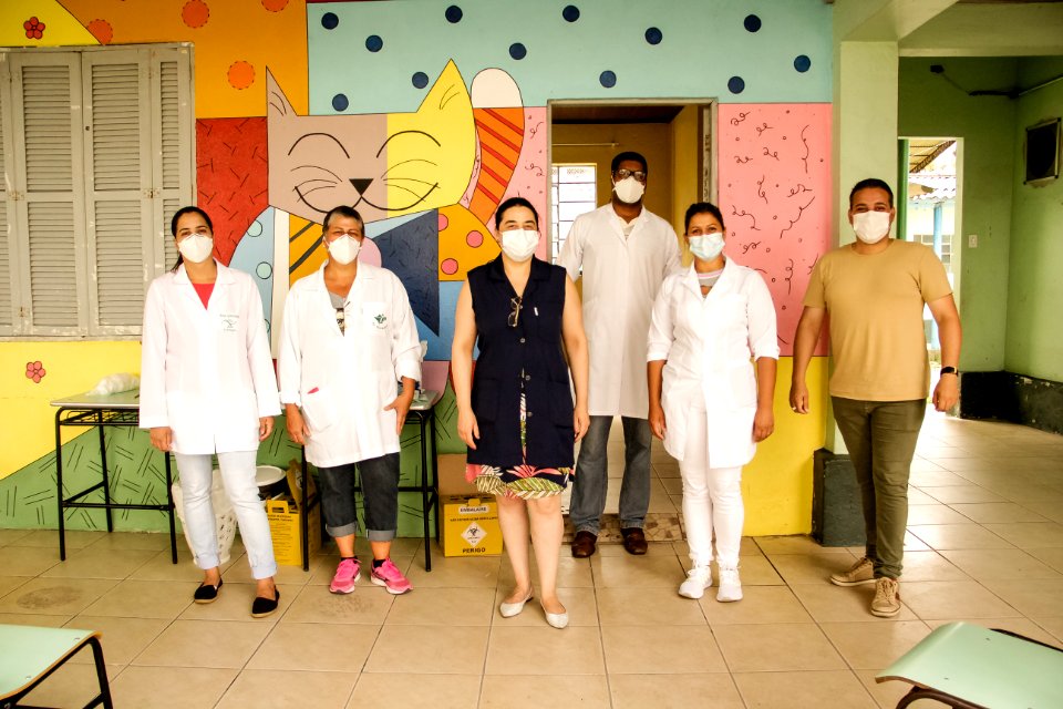 01.03.2021 Retomada da vacinação de idosos em escolas  Foto Rodrigo Chagas