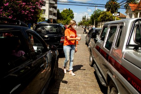 27.02.2021 - Prefeita Paula Mascarenhas acompanha o drive thru de vacinação para idosos - Foto: Gustavo Vara