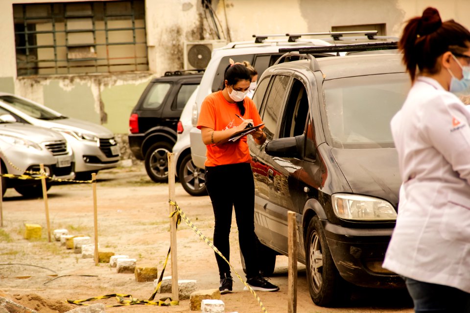 28.02.2021 Drive Thru de vacinação para idosos Foto Rodrigo Chagas