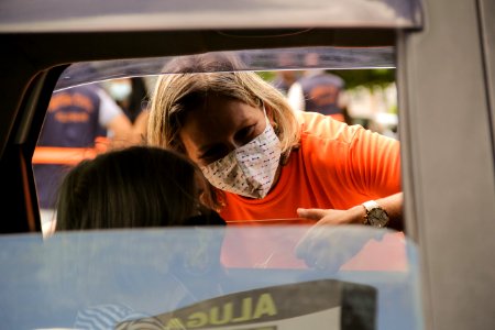 27.02.2021 Prefeita Paula Mascarenhas acompanha Drive Thru de Vacinação para idosos Foto Rodrigo Chagas