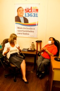 26.01.2021 - Prefeita Paula Mascarenhas visita o vereador Sidi - Foto: Gustavo Vara
