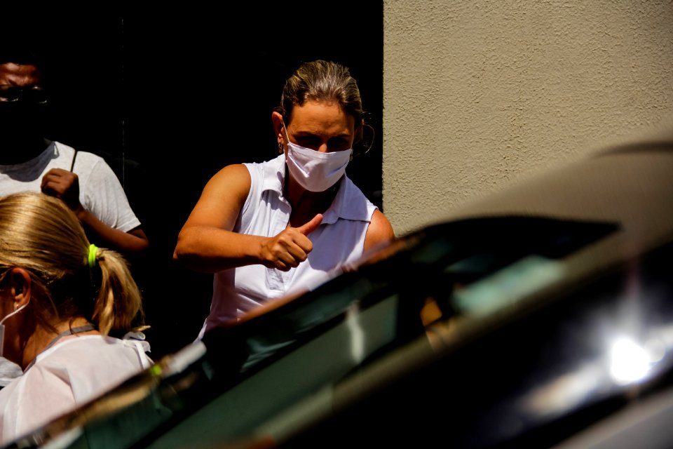 13.02.2021 Prefeita Paula Mascarenhas Acompanha vacinação no Drive-thru Foto: Rodrigo Chagas