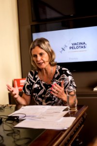 25.01.2021 - Prefeita Paula Mascarenhas realiza live de atualização sobre a pandemia de Coronavírus - Foto: Gustavo Vara