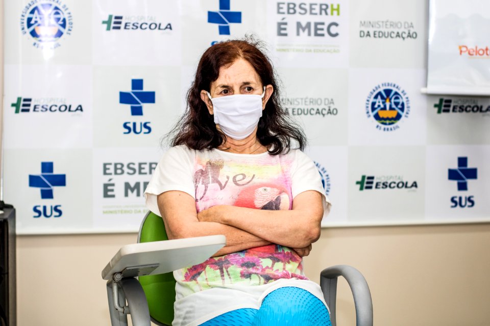 19.01.2021 - Aplicação das primeiras doses da vacina contra o coronavírus em Pelotas - Foto Michel Corvello