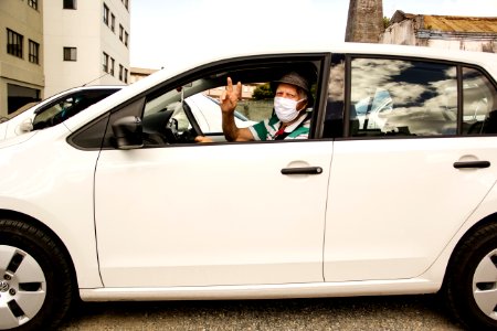 27.02.2021 Prefeita Paula Mascarenhas acompanha Drive Thru de Vacinação para idosos Foto Rodrigo Chagas