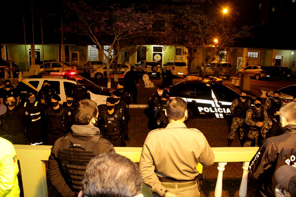 08.08.2020 - Início da fiscalização do lockdown Foto: Rodrigo Chagas