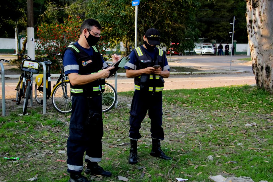 09.08.2020 - Fiscalização do lockdown Foto: Rodrigo Chagas