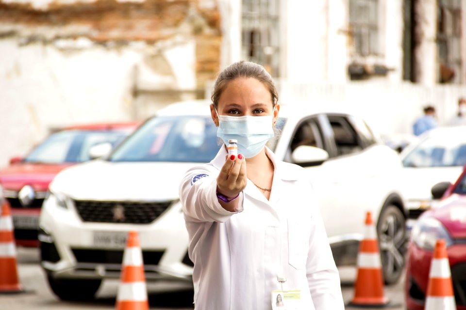 13.02.2021 Prefeita Paula Mascarenhas Acompanha vacinação no Drive-thru Foto: Rodrigo Chagas